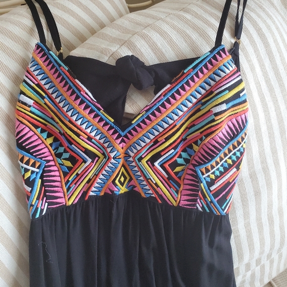 Aruba Black and Colored Bust Sundress Mini - Picture 6 of 13